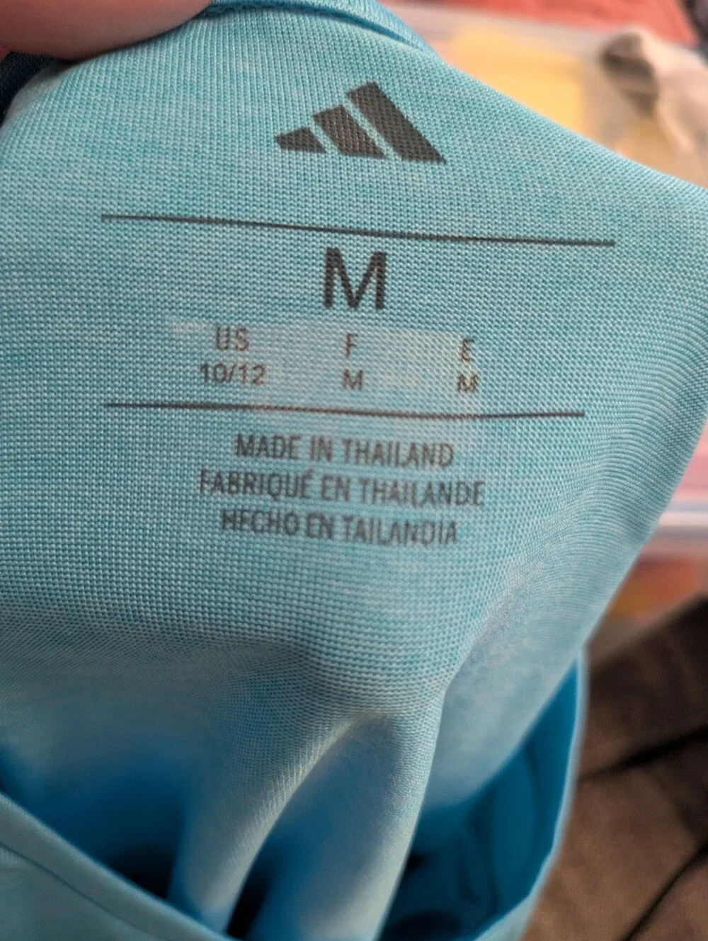 Adidas‎ NWT Boys Cyan Blue Tshirt Size Medium Youth